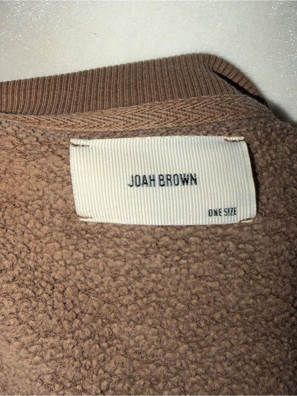 Joah Brown Crop Crewneck Sweatshirt - Picture 5 of 5